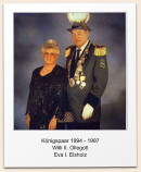 Knigspaar 1994 - 1997 Willi II. Ollegott                             Eva I. Elsholz