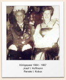 K�nigspaar 1964 - 1967 Josef I. Hoffmann Renate I. Kobus